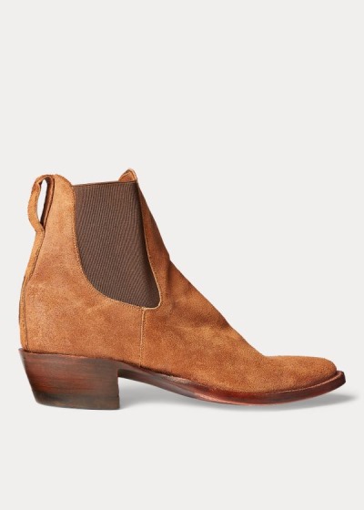 Pánské Chelsea Boots Ralph Lauren Plainview Suede - 82974-NYCS